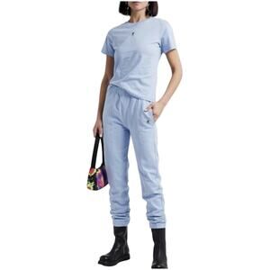 Helmut Lang Women’s Blue French Terry Track Pants Light Blue, size XS